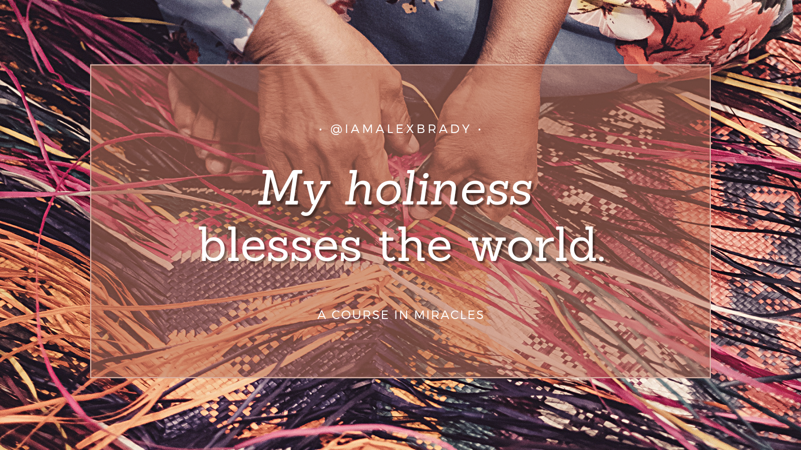 my holiness blesses the world